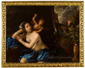 Francesco Cairo (Varese 1594 - Milano 1674), Venere, Marte e Cupido VENDUTO
